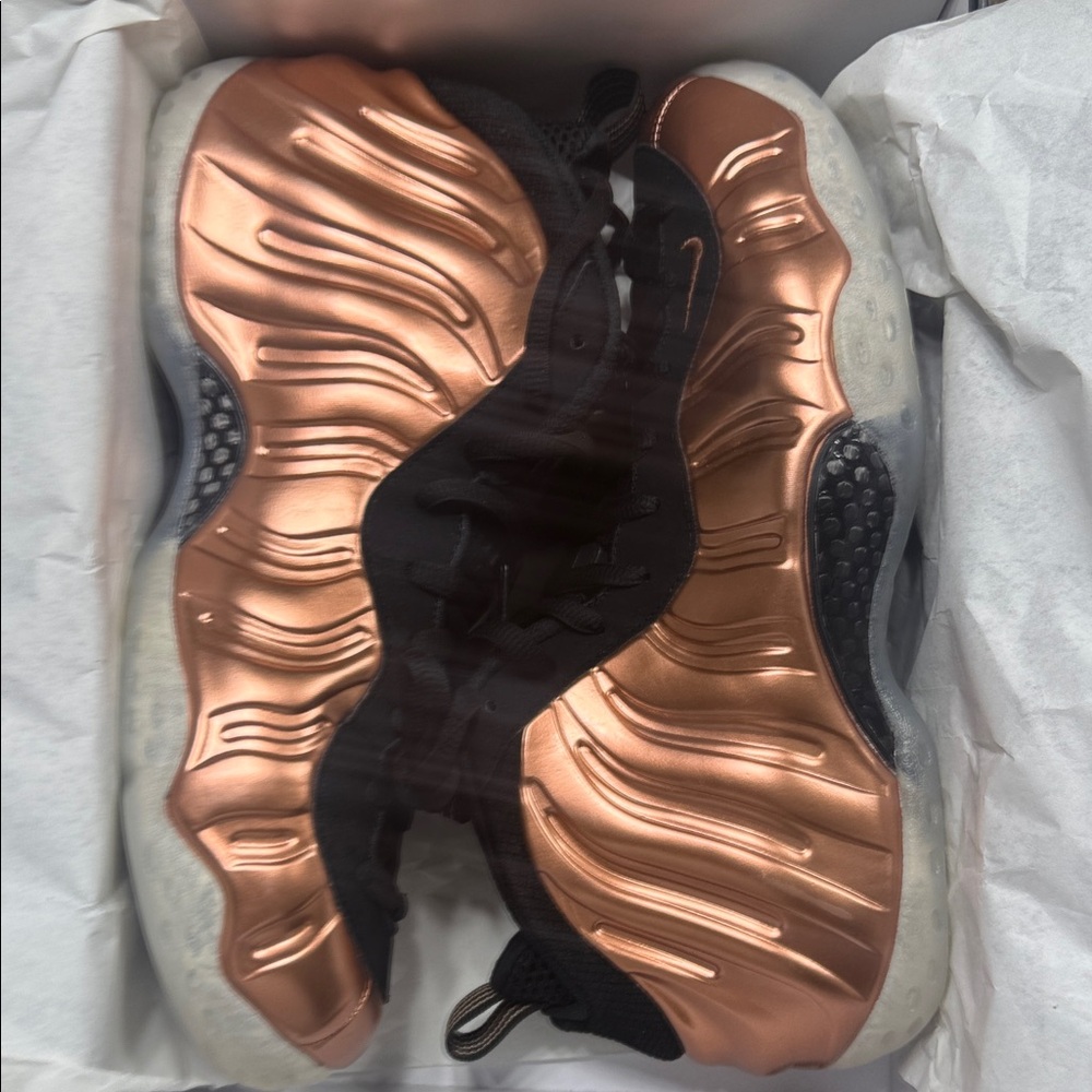 Nike Foamposite  Copper and Black Sneakers